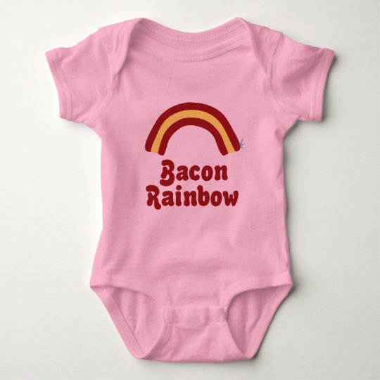 Bacon Rainbow Baby Clothes Baby Bodysuit