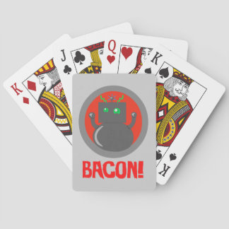 Bacon Robot Poker Cards