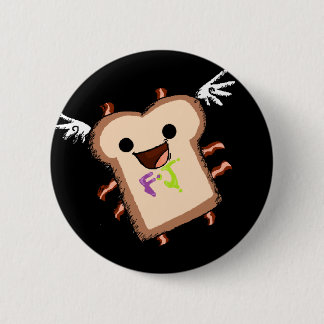 bacon sammich pinback button