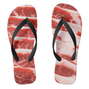 bacon shoes flip flops