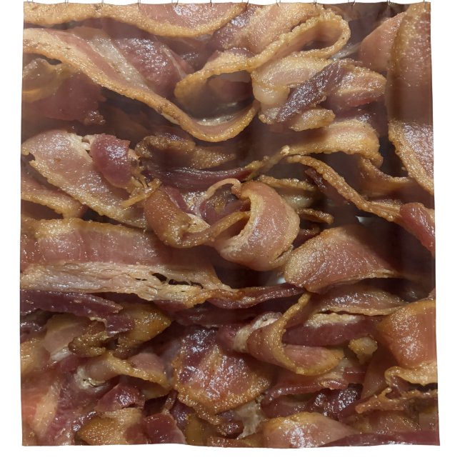 Bacon Shower Curtain (Front)