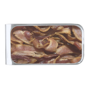 Bacon Silver Finish Money Clip