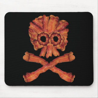 Bacon Skull and Crossbones Mouse Pad