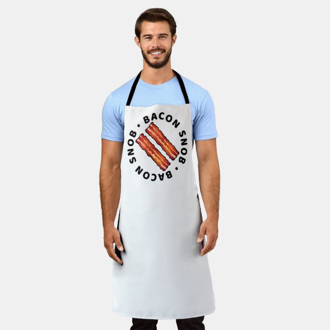 Bacon Snob Business Apron white (Worn)