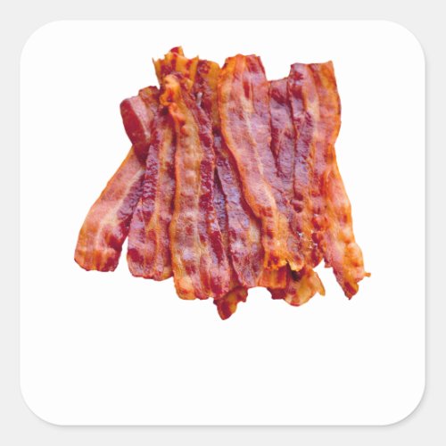 Bacon Square Sticker