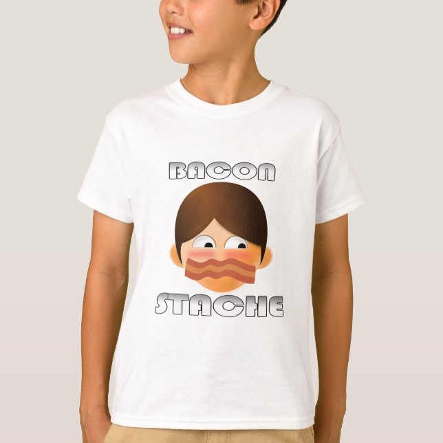 Bacon Stache T-Shirt (Front)