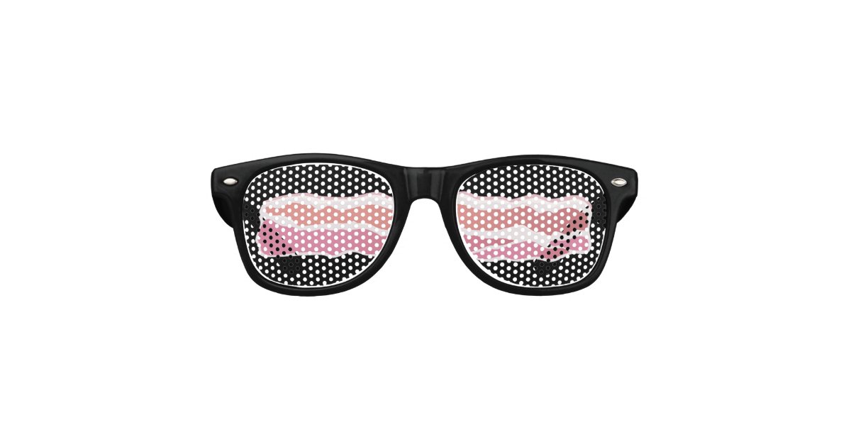 Bacon Strip Retro Sunglasses | Zazzle