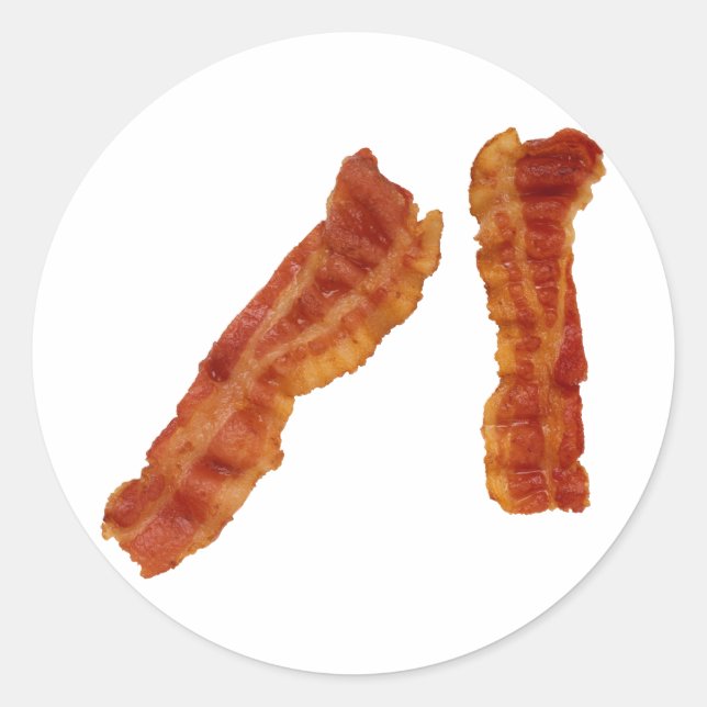 Bacon Strips Classic Round Sticker (Front)