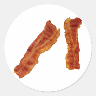 Bacon Strips Classic Round Sticker