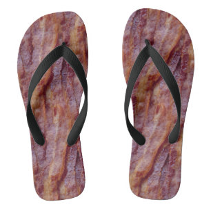 Bacon Strips Flip Flops