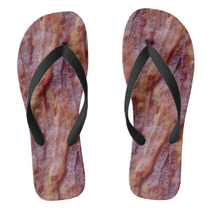 Bacon Strips Flip Flops