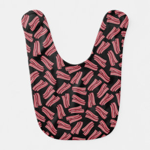 Bacon Strips Pattern Baby Bib