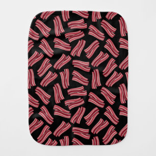 Bacon Strips Pattern Baby Burp Cloth