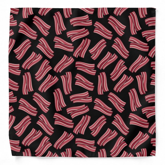 Bacon Strips Pattern Bandana (Front)