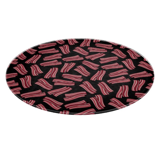 Bacon Strips Pattern Cutting Board (Corner)