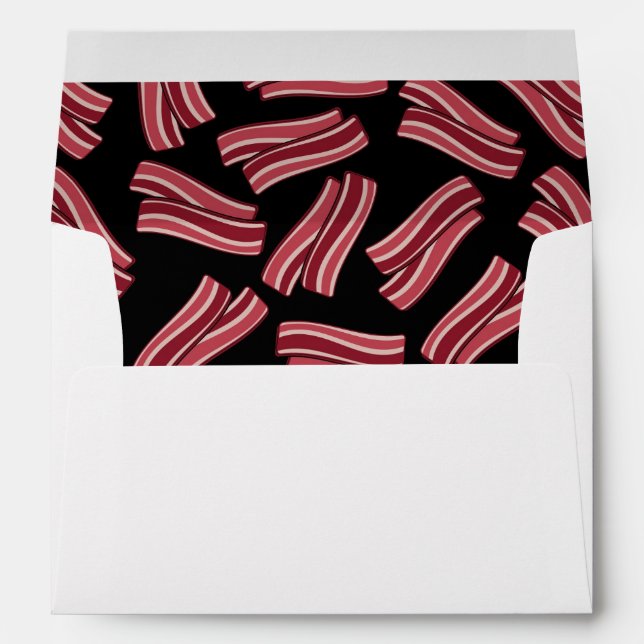 Bacon Strips Pattern Envelope (Back (Bottom))