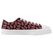 Bacon Strips Pattern Low-Top Sneakers (Left Shoe Inside)