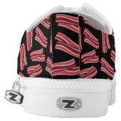 Bacon Strips Pattern Low-Top Sneakers (Left Shoe Back)