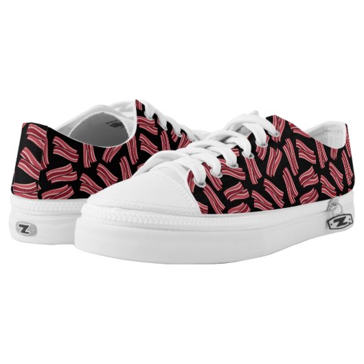 Bacon Strips Pattern Low-Top Sneakers (Pair)