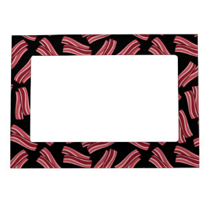 Bacon Strips Pattern Magnetic Frame