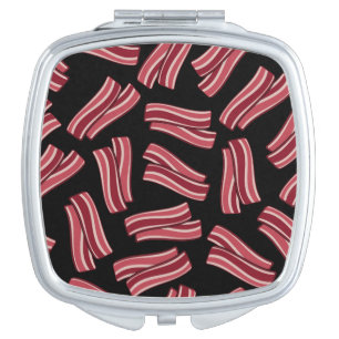 Bacon Strips Pattern Mirror For Makeup