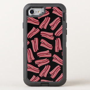 Bacon Strips Pattern OtterBox Defender iPhone SE/8/7 Case