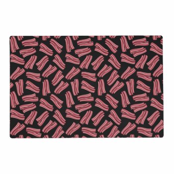 Bacon Strips Pattern Placemat by foodie at Zazzle