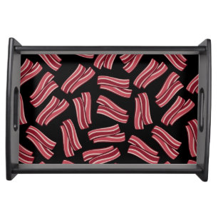Bacon Strips Pattern Serving Tray