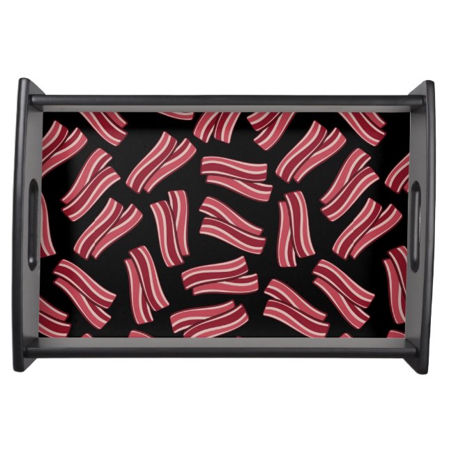 Bacon Strips Pattern Serving Tray (Front)