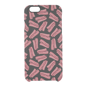 Bacon Strips Pattern Clear iPhone 6/6S Case