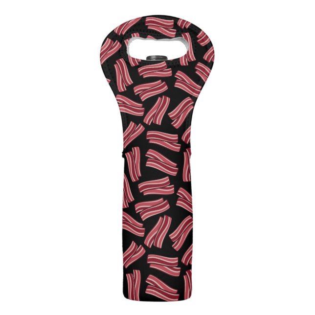 Bacon Strips Pattern Wine Bag (Front)