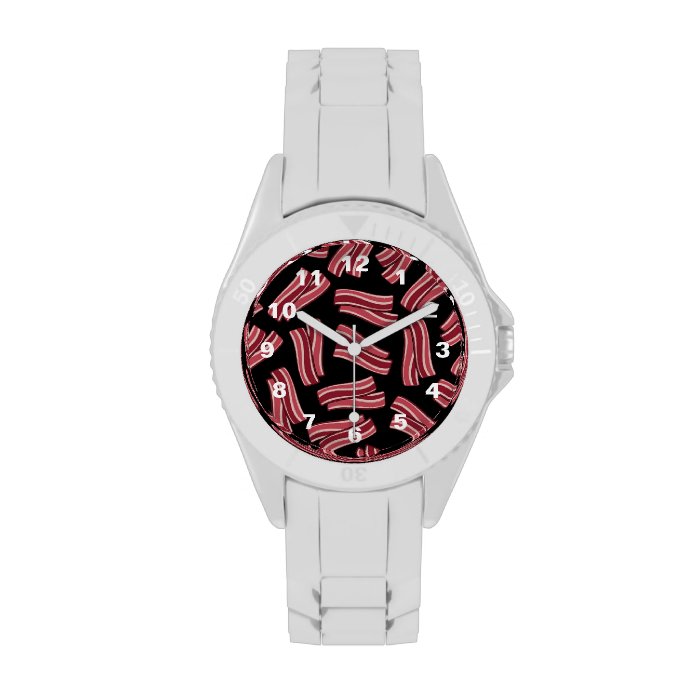 Bacon Strips Pattern Wrist Watch