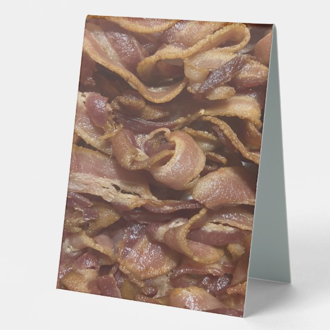 Bacon Table Tent (Front)