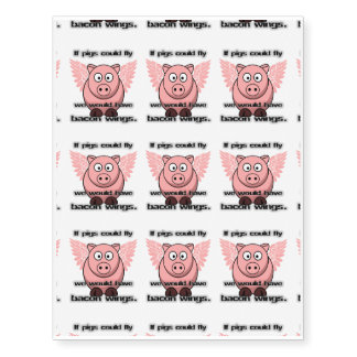 bacon temporary tattoos