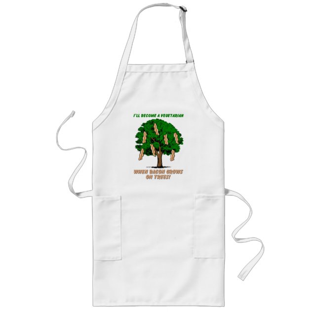 Bacon Tree Funny Apron Humor (Front)