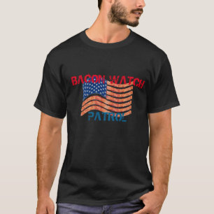 Bacon Watch Patrol Funny Bacon T-shirt