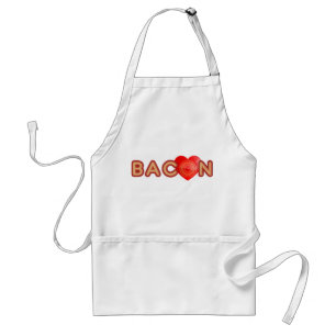 Bacon X O X LOVE Adult Apron
