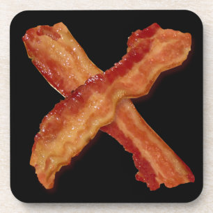 Bacon X O X LOVE Beverage Coaster