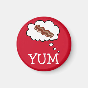 Bacon YUM Funny Refrigerator Magnet