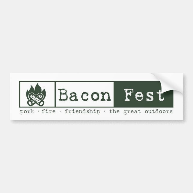 BaconFest Bumper Sticker (Front)