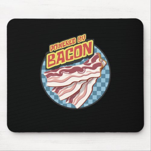 Baconholic Pork Funny Foodie Food Lovers Gift Powe Mouse Pad