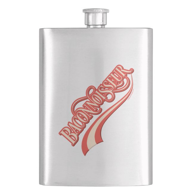 Baconnoisseur (bacon lover) flask (Front)