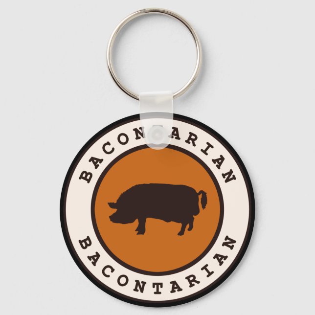 Bacontarian Keychain (Front)