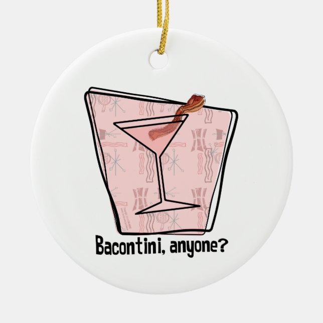 Bacontini Anyone Ceramic Ornament (Front)