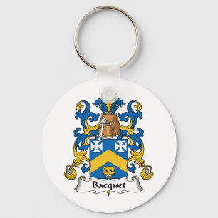 Bacquet Family Crest Keychain