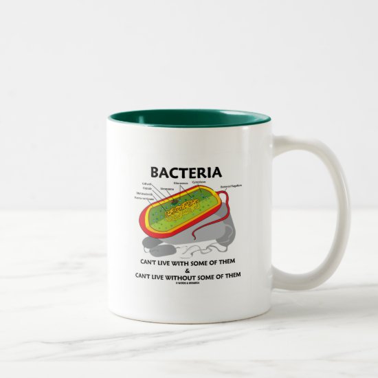 Bacteria Can't Live With Some Of Them Can't Live Two-Tone Coffee Mug