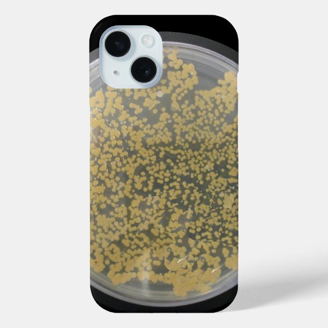 Bacteria Culture Plate Covered with Colonies Case-Mate iPhone Case (Back)