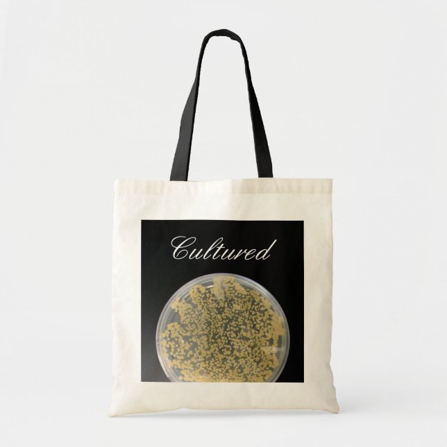 Bacteria Culture Plate Tote Bag (Front)