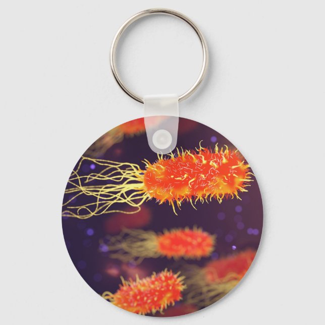 Bacteria Flagella Keychain (Front)