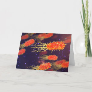 Bacteria Flagella Letterpress Thank You Card